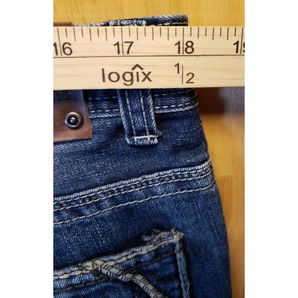 GS115 Gramercy SF Mens Jeans 36x31 Light Wash Gray Silver Y2K Distressed Style - Picture 15 of 16